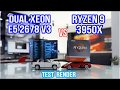 Ryzen 9 3950x vs Dual Xeon E5 2678 v3 Test Render