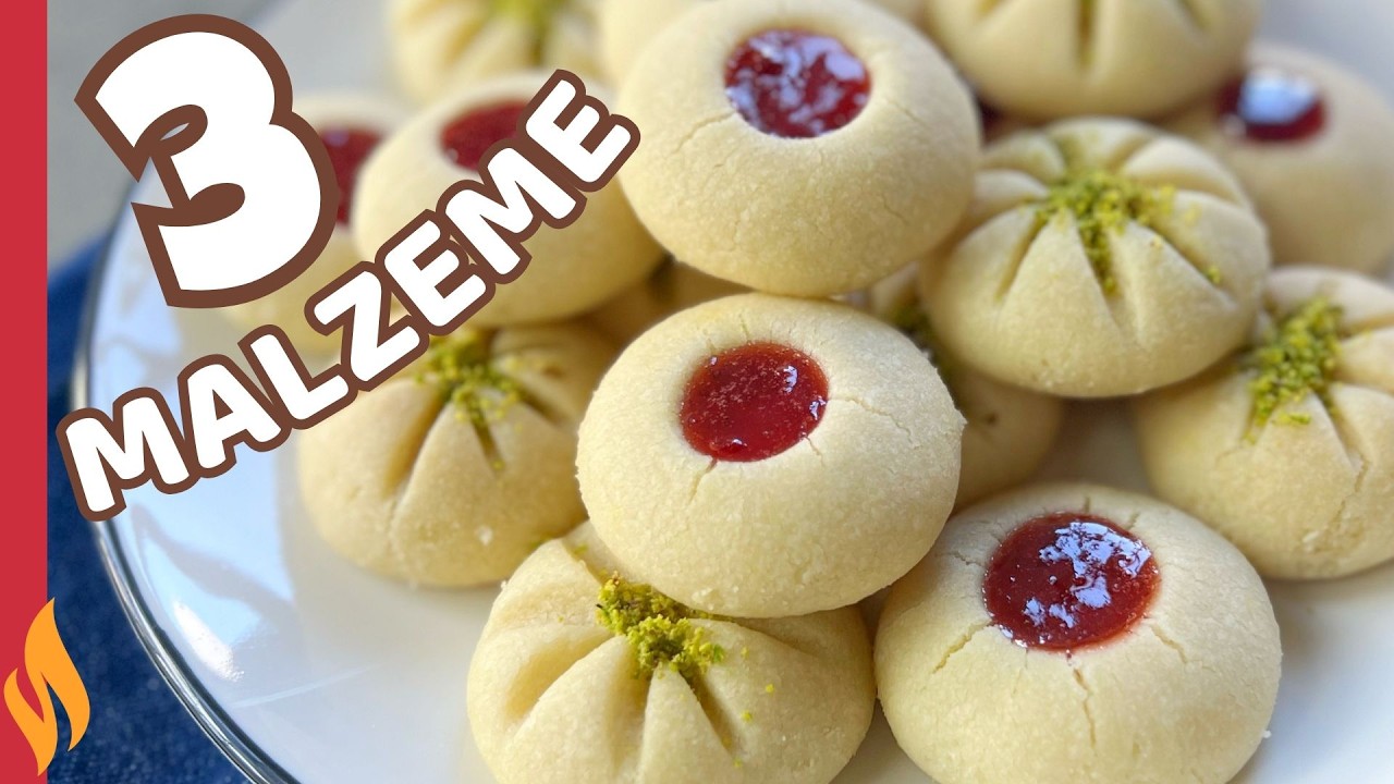 3 Malzeme ile 5 Dakika Kurabiyesi ???????? Ağızda Dağılan Kurabiye Tarifi ???? 3 Malzeme ile 5 Dakika Kurabiyesi ???????? Ağızda Dağılan Kurabiye Tarifi ????