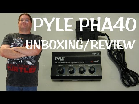 Pyle PHA40 headphone amplifier unboxing and review