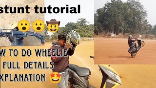 How to do wheelie in scooty 2024 | wheelie tutorial in scooty full explanation #jharkhand #dumka