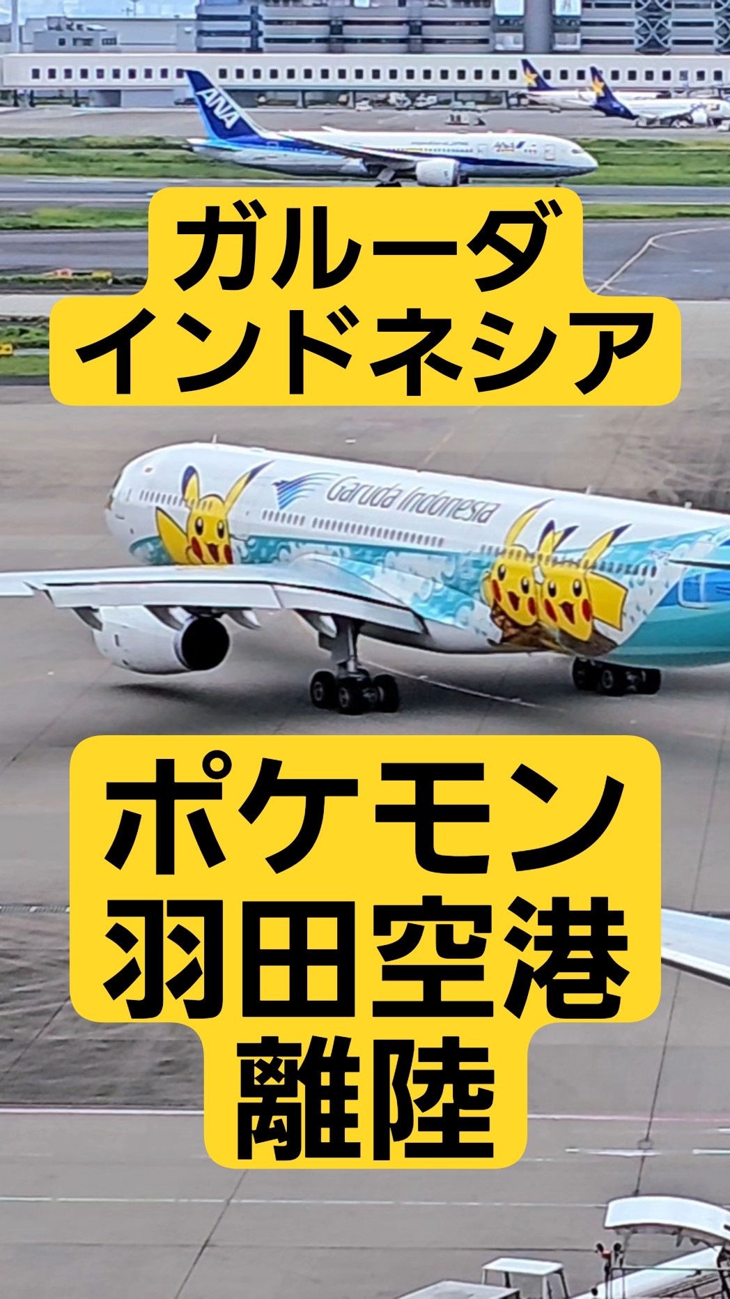 羽田空港】 羽田空港を出発するガルーダ・インドネシアのA330-300