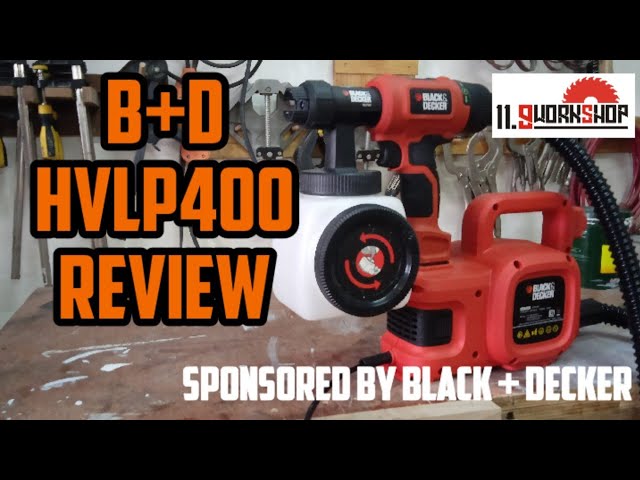 Black and Decker HVLP400 450-watt Electric Paint Sprayer Review (sponsored  video) 