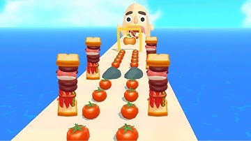 Sandwich Runner - All Levels Speedrun Gameplay Walkthrough (Android/iOS) | EP5