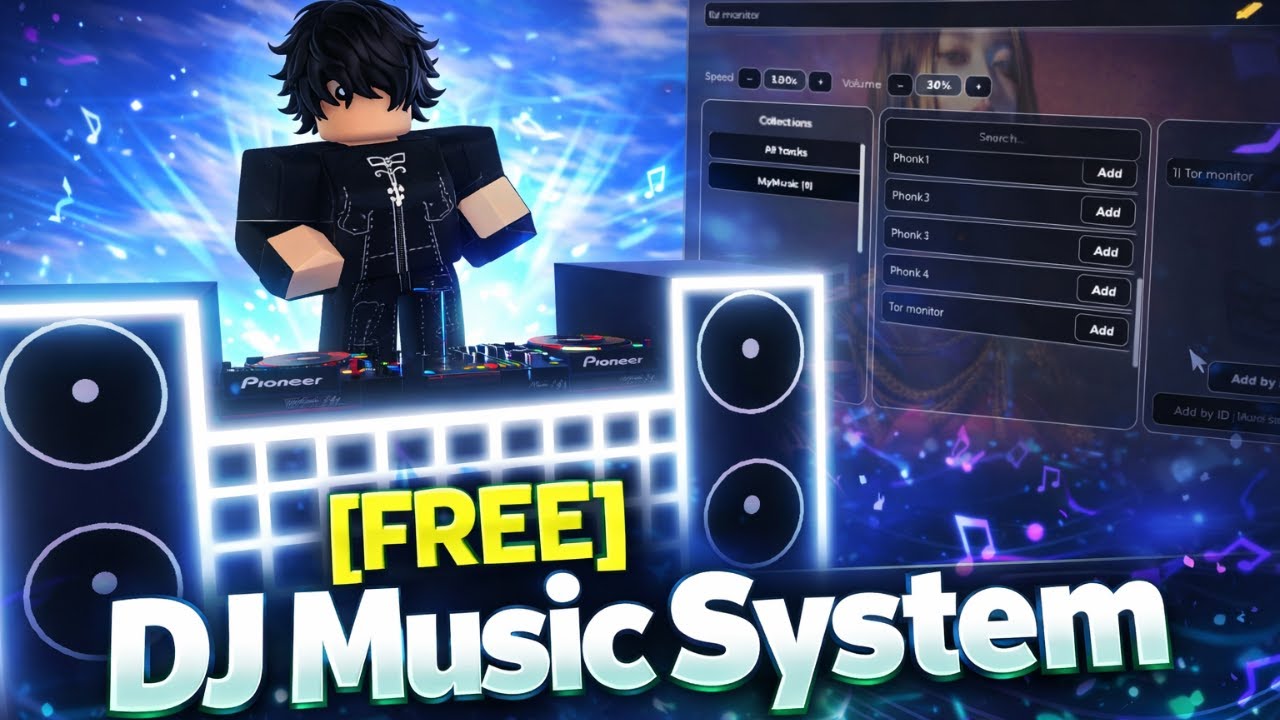 [Free Asset] DJ Music System | Roblox Studio - YouTube