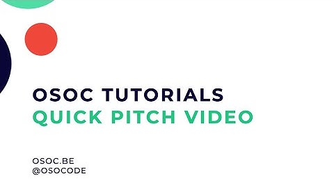 Quick pitch video | open summer of code [Quick & dirty tutorial]