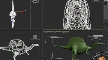 Cat Rig Dinosor part 1 - 3ds max