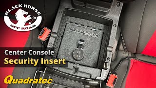 Black Horse Off Road Center Console Security Insert for Jeep Wrangler JL & Gladiator JT