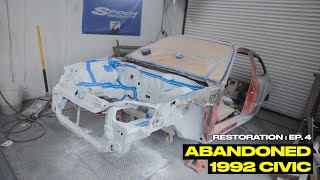 Restoring an Abandoned 1992 Honda Civic EG6 | EP. 4  Engine Bay Shave