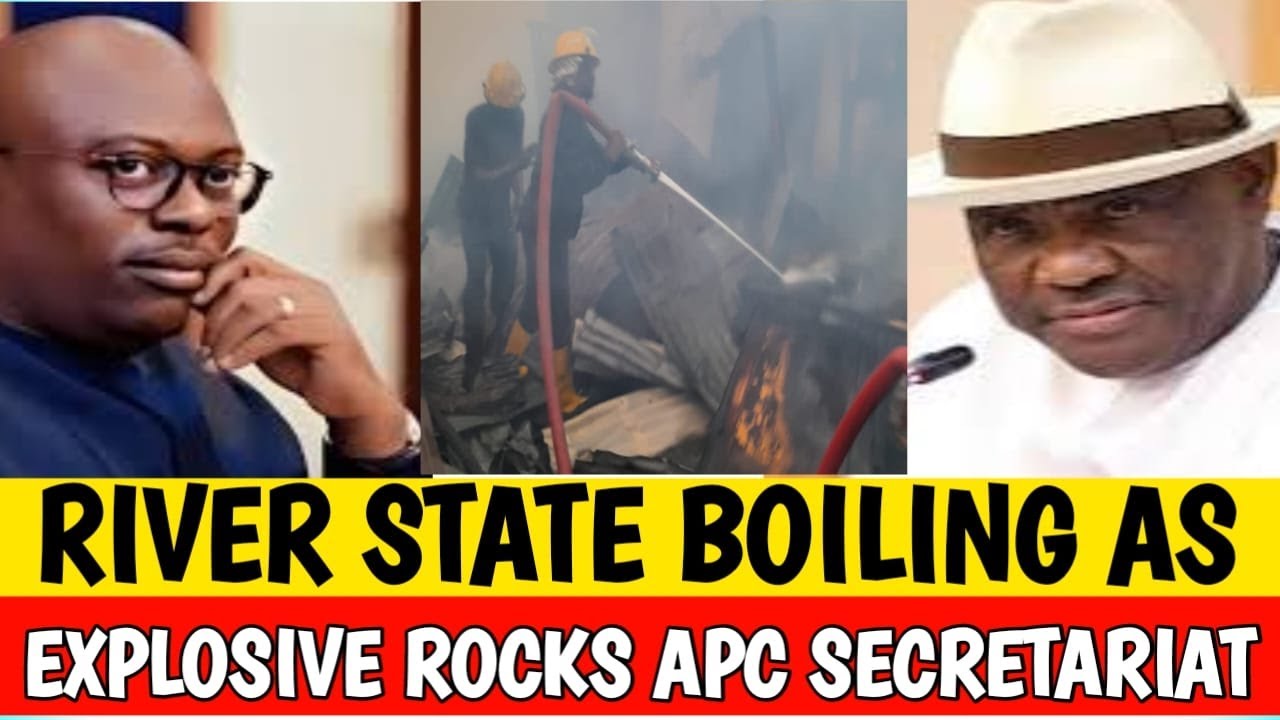 Breaking:🔥🔥River state boiling as Explosive Rocks APC Secretariat