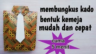 Cara membungkus kado bentuk baju termudah dan tercepat|| ide membungkus kado