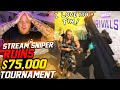 STREAM SNIPER RUINS $75,000 TOURNAMENT! Ft. TheDezmond & Rated