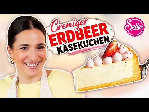 Erdbeer Käsekuchen / perfekter Strawberry Cheesecake / ohne Riss / Sallys Welt