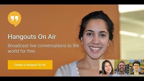 Setting up an Hangouts On Air event