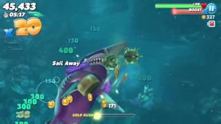 Hungry and mega gold rush| Hungry shark world screenshot 5