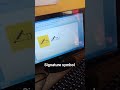 Ms word Signature symbol #typing #mswordinhindi #computer #viralvideo #keyboard #msword #motivation