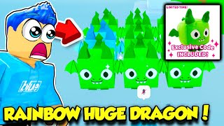I Got TONS OF PET SIM X DRAGON PLUSHIES And Got A RAINBOW HUGE DRAGON!!