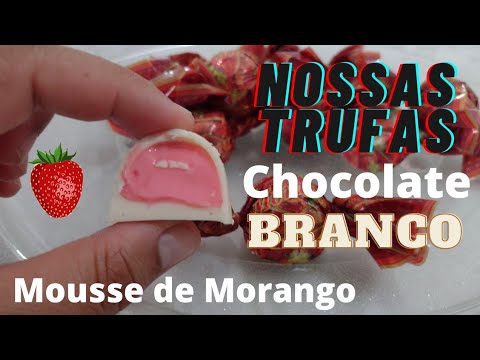 Vídeo: Como Fazer Bombons Caseiros De Chocolate Branco De Morango