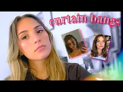 CUTTING MY OWN CURTAIN BANGS (cuz I'm bored)