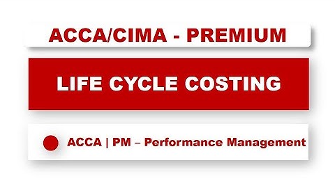 ACCA F5 - life cycle costing | #acca #f5 #performance #management
