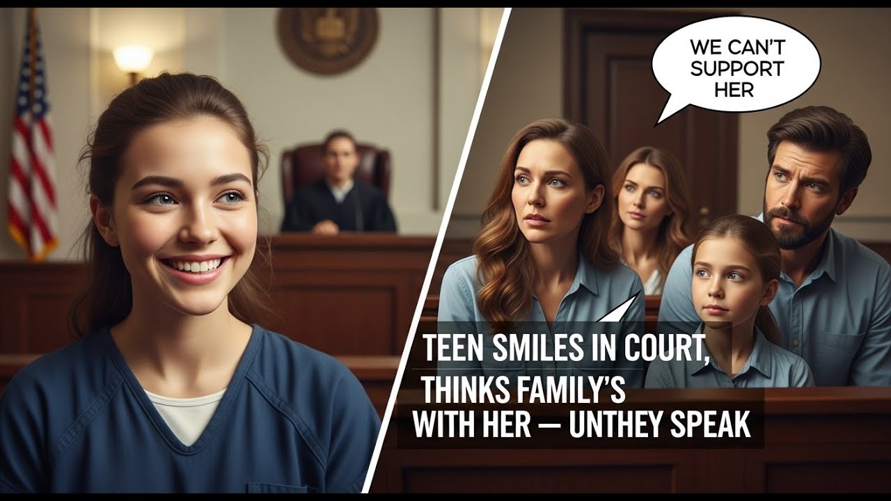 Teen Smiles in Court, Thinks Family’s With Her — Until They Speak