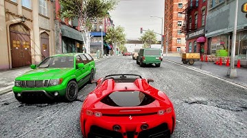 Liberty city + Sen Gaming Quantv Preset Ray Tracing | Gta 5 Liberty City Ultra traffic | RTX 3060 Ti