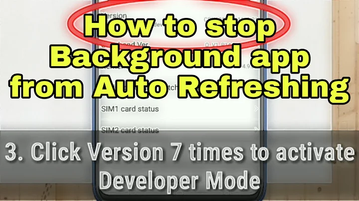 How to stop background app from auto refreshing in your android phone 2021 - DayDayNews