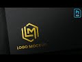 Embossed Golden Logo Mockup Tutorial using Adobe Photoshop