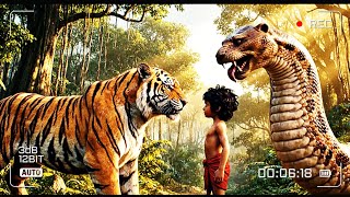 Mowgli Walks With Kaa And Shere Khan Reluctant Allies In The Jungle