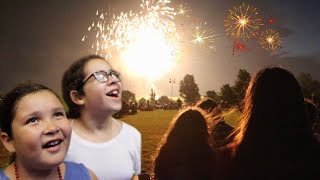 MY LITTLE SISTERS FIRST TIME SEEING FIREWORKS!!