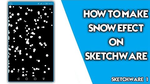 [♧]HOW TO MAKE A SNOW ANIMATION ON SKETCHWARE | SKETCHWARE TUTORIAL #1 #sketch #tutorial