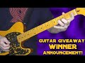 GUITAR GIVEAWAY UPDATE! 🤩🎸
