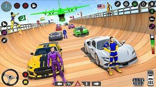 superhero mega ramp car stunt - gt car stunt games - car racing 3D simulator - Android gameplay 2024