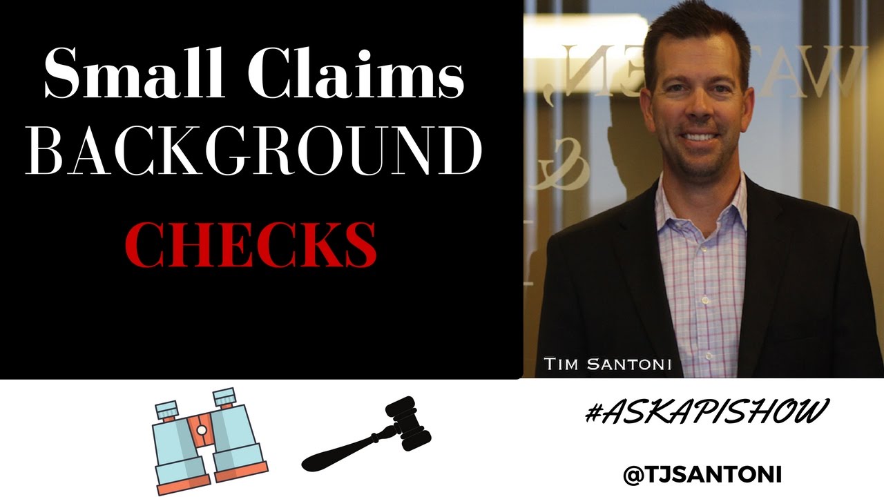 Do Small Claims Show Up On Background Checks