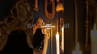 DIY HOME BAR REVEAL ⚗️🕯️🍸🌑 #homebar #diyhomeprojects #homerenovation #harrypotter