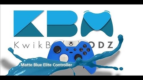 Custom Matte Blue Elite Controller