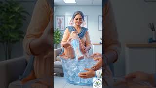 “Ghar pe swelling ka solution 🔥❄️ | Contrast Bath Cartoon Therapy”