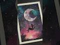 How to Paint a Magical Night Sky Scene!#acrylic #artclass #funnyart