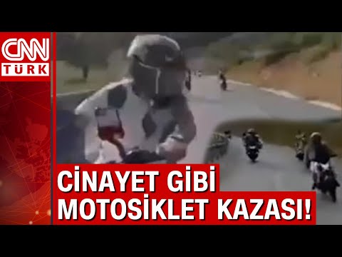 İstanbul'da cinayet gibi motosiklet kazası!