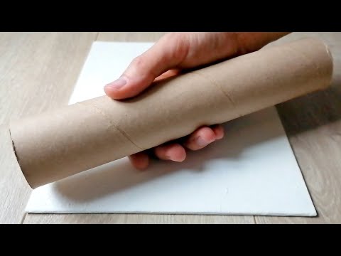 Use  Cardboard Tube for Abstract Painting | Acrylic on Canvas | Work #115