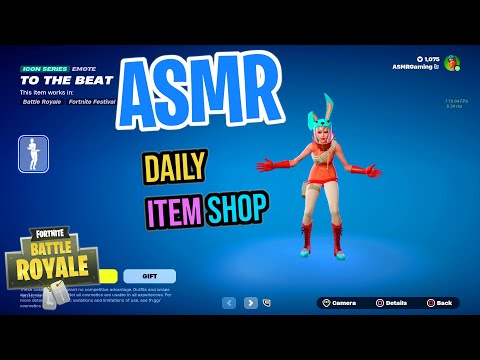 ASMR Fortnite NEW To the Beat Emote! Daily Item Shop 🎮🎧 Relaxing Whispering 😴💤