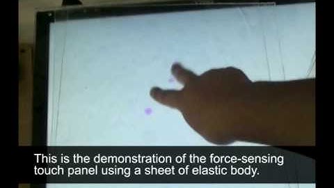PhotoelasticTouch: Transparent rubbery interface using an LCD and photoelasticity