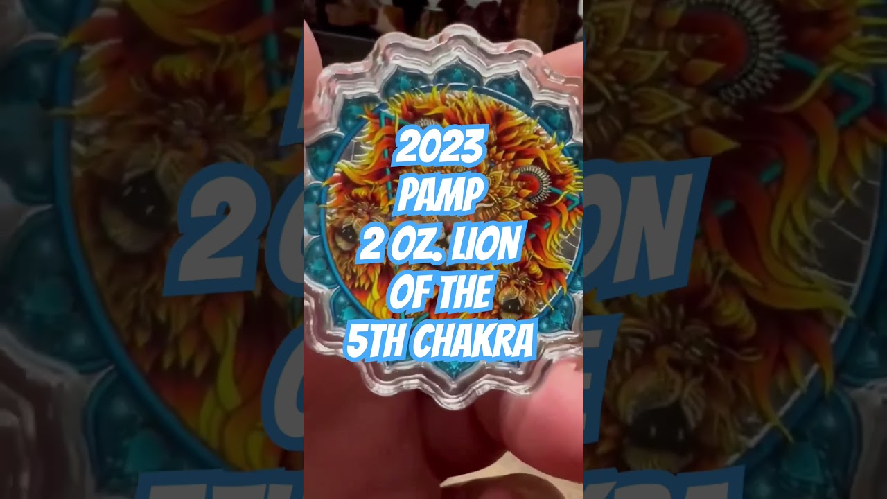LION OF THE 5th CHAKRA 2 OZ. COIN RELEASED BY PAMP 