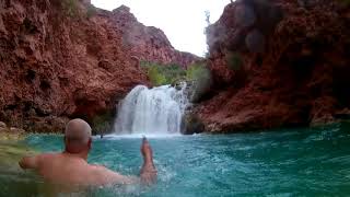 Supai Arizona, Havasu Falls Cliff Jumping Supai Arizona, Havasu Falls Cliff Jumping