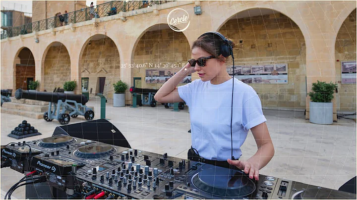 Anfisa Letyago at Saluting Battery, in Malta for C...