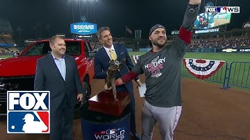 Watch Steve Pearce accept the 2018 World Series MVP award | FOX MLB