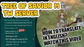Tree Of Savior M Translate In English All You Need To Know