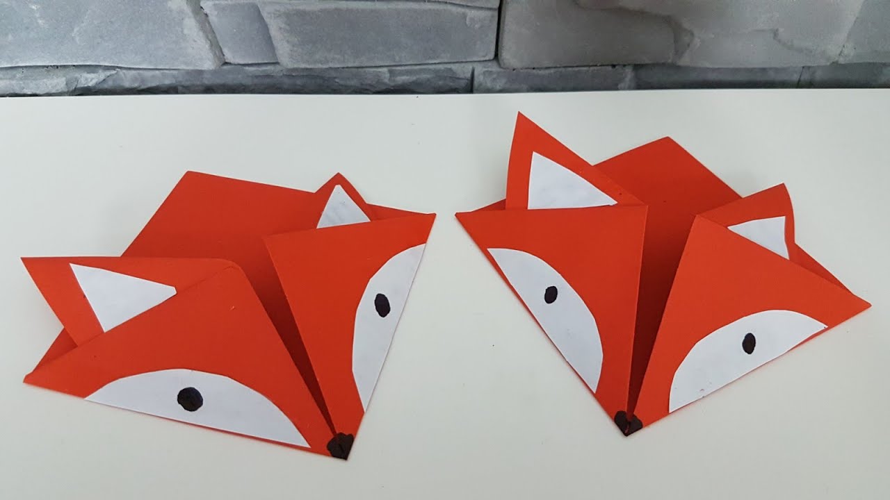 Origami Fuchs Fuchsorigami Fur Bucherecken Diy Selber Basteln Youtube