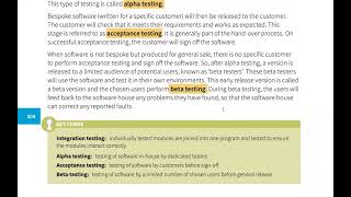 Paper 2 Unit 15 TestingData,Maintenance