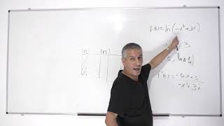 🎓פתרון בגרות 482 קיץ 2019 מועד א שאלה 5 -חקירת פונקציית ln ללא אינטגרלים.