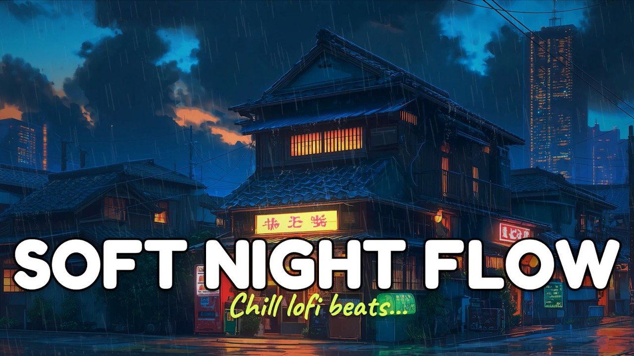 Lasting Rain Moments ☔ Relaxed / Lofi / Music ⛈️ Smooth 🎶 Rhythms for Bistro Vibes